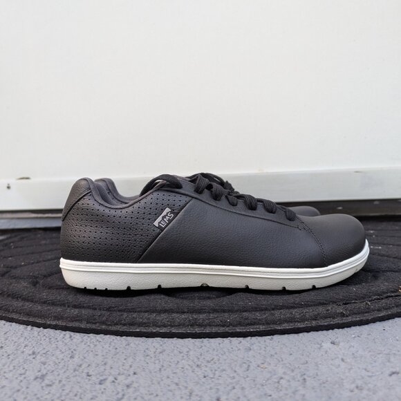 Lems Shoes Men's Kourt Black Leather Barefoot Sneakers M12.5 - Picture 5 of 7